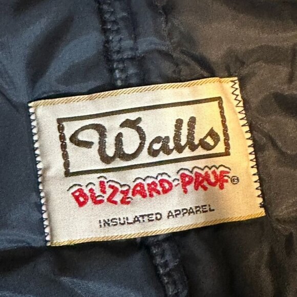 Vintage WALLS BLIZZARD PRUF Insulated Coverall Winter Weather Suit Mens LARGE - Picture 4 of 11